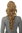 Hairpiece micro clamp, combs, elastic draw string curly curls voluminous very long copper blond 23"