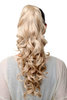 Hairpiece PONYTAIL extension VERY long BEAUTIFUL wavy slightly curly curls golden light blond 20"
