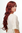 Stunning Lady Quality Wig very long wavy long fringe (for side parting) redbrown reddish brown