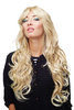 Stunning Lady Quality Wig very long wavy long fringe (for side parting) ash blond platinum strands
