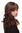 Lady Quality Wig long wavy and curly ends long fringe (for side parting) chestnut brown mix 22"