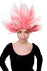 Party/Fancy Dress/Halloween WIG men FIRE DEVIL Loki Puck Pixie Demon Imp RED and WHITE pointy spiny