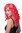 Party/Fancy Dress Lady WIG long fiery RED slightly curly FRINGE Hollywood Diva Femme Fatale
