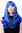 Perücke Katy Blau Pony Lang Modell: WIG021