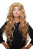 81445-24B Lady Quality Wig very long (30") voluminous curls quiff diva golden blond