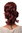 Hairpiece PONYTAIL with comb and elastic draw string short wavy voluminous redbrown dark red 14"