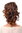 Hairpiece PONYTAIL with comb and elastic draw string short wavy voluminous chestnut brown mix 14"