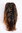 T6545-2T30 Ponytail Hairpiece extension short wild look chestnut brown mix 10"