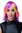 Wig wild GLAM psychedelic colours colourful bird of paradise purple pink yellow straight
