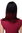 Stunning Lady Quality Wig shoulder length longbob Ombre black & red straight parting fringe Gothic