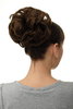 Q840-10 Hairpiece Hairbun Bun Hair Rose bushy voluminous medium brown