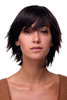 49033-2T33 Lady Quality Wig short spikey frayed sexy and wild 80s wave style mahogany brown