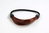 NHA-003B-350 Invisible Hair binder tie scrunchy dark copper red synthetic hair