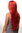 Lady Quality Wig Cosplay very long straight middle parting bright fiery red mix approx 29,5 "