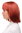 7803-137 Lady Quality Wig short Page Long Bob Longbob fringe bangs bright mixed red