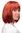 7803-137 Lady Quality Wig short Page Long Bob Longbob fringe bangs bright mixed red