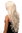 Lady Quality Wig wavy curly & slightly straggly ends wet-look fringe (for side parting) blond mix
