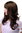 3001-10 Lady Quality Wig very long beautiful curling ends fringe bangs medium brown approx 21"