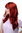 Elegante Damenperücke Pony Rot Dunkel-Kupferrot 3001-135