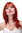 Glatte Frauen-Perücke Schulterlang Rot Dunkel-Kupferrot 3003-135