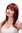 Glatte Frauen-Perücke Schulterlang Rot Kupferrot 3003-350