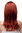 Glatte Frauen-Perücke Schulterlang Rot Kupferrot 3003-350