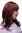 Lady Quality Wig long straight slight wave fringe bangs (can part to side or in middle) red brown