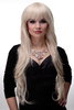 Lady Quality Wig extremely long voluminously layered finge bangs (can part to side) bright blond