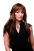 Lady Quality Wig extremely long voluminously layered finge bangs (can part to side) chestnut brown