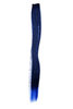 1 Clip-In Strähne glatt Blau-Schwarz-Mix Schwarzblau YZF-P1S18-1BTTTF2517