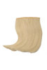 Clip-in Bangs Fringe curved parted to side HIGH QUALITY heat resistant synthetic fiber bright blond