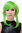YZF-7103-TF2605 Lady Cosplay Quality Wig short with long strands bright neon green