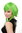 YZF-7103-TF2605 Lady Cosplay Quality Wig short with long strands bright neon green