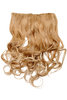 Hairpiece Half-Wig 5 Clip-In Extension heat resistant long curls blond mix streaked platinum