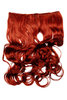Haarverlängerung 5 Clips lockig Tizian-Rot WH5008-180C-350