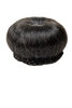 N372-2 Hairbun Hairpiece bun hair knot Vintags 50s 60s style braided rim black