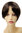 Q022-GGO-6 Clip-In Hairpiece Toupée Top Hair heat resistant Replacement 3 Clips brown