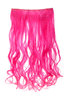 Halfwig 5 Micro Clip-In Extension long curls two bright colours mix light pink & neon pink 20"