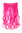 Halfwig 5 Micro Clip-In Extension long curls two bright colours mix light pink & neon pink 20"
