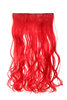 Halfwig 5 Micro Clip-In Extension long curled curls extreme bright colours red 20"