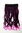 Halfwig 5 Micro Clip-In Extension long curled curls two extreme bright colours mix black purple 20"