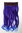Halfwig 5 Micro Clip-In Extension long curled two extreme bright colours mix neon blue violett 20"