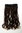 airpiece Half-Wig 5 Microclip Clip-In Extension long curls colours mix dark brown gold brown 20"