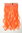 Halfwig 5 Micro Clip-In Extension long curled curls extreme bright colours neon orange 20"