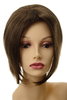 L056-10 Clip-In Hairpiece Toupée Top Hair replacement long parting medium gold brown 3 Clips