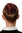 N672-2 Hairbun Hairpiece bun hair knot braided elaborate traditional custom medium auburn red brown
