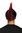 Perücke Irokese Iro rot schwarz Anarchie XR-012-P103/PC13