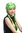 Lady Party Wig Halloween Lolita schoolgirl long braided plaits with ribbons fringe green 23"
