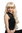 Lady Party Wig Halloween Fancy Dress very long fringe curls platinum bright blond Princess 30"