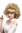 Lady Party Wig Halloween Fancy Dress 60s 70s funky afro style beehive curly fringe bangs blond